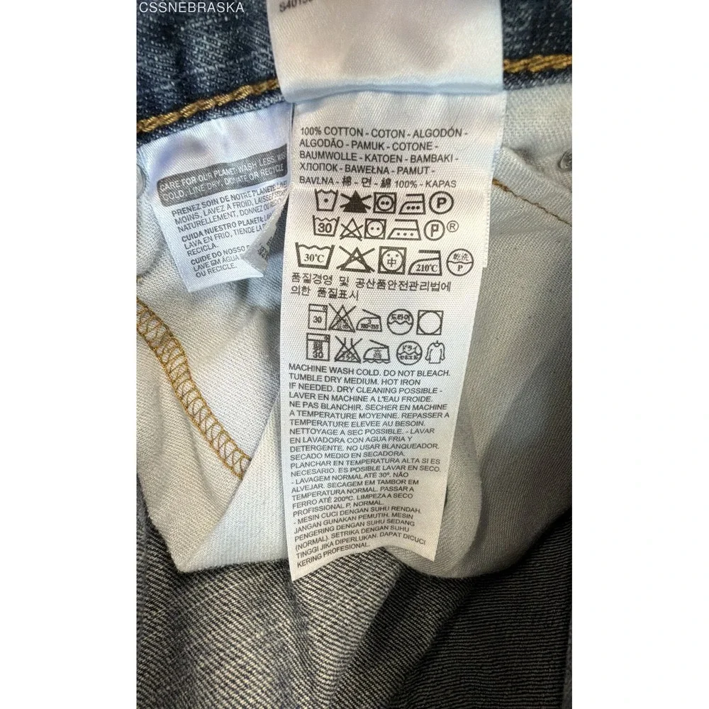 Levis 569 Mens Loose Straight Fit Denim Pants Medium Wash W33 L32 PC9-00569-0041